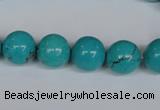 CNT41 16 inches 8mm round turquoise beads wholesale