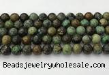 CNT412 15.5 inches 10mm round natural turquoise beads wholesale