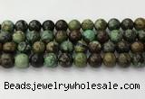 CNT413 15.5 inches 12mm round natural turquoise beads wholesale