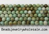 CNT417 15.5 inches 8mm round mongolian turquoise beads wholesale