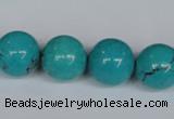 CNT45 16 inches 16mm round turquoise beads wholesale