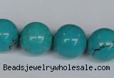 CNT46 16 inches 18mm round turquoise beads wholesale