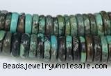 CNT504 15.5 inches 3*6mm - 4*10mm nuggets turquoise gemstone beads