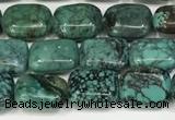 CNT509 15.5 inches  8*10mm rectangle turquoise gemstone beads