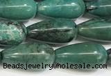 CNT514 15.5 inches 8*16mm teardrop turquoise gemstone beads