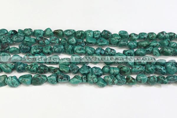 CNT517 15.5 inches 7*7mm - 8*10mm nuggets turquoise gemstone beads