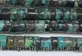 CNT526 15.5 inches 3.5mm - 4mm heishi turquoise gemstone beads