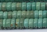 CNT544 15.5 inches 3*6mm heishi turquoise gemstone beads