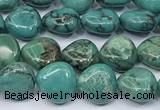 CNT546 15.5 inches 8mm triangle turquoise gemstone beads