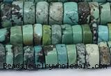 CNT566 15.5 inches 7mm heishi turquoise gemstone beads