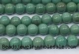 CNT572 15.5 inches 4mm round turquoise gemstone beads