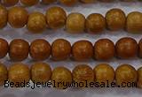 CNW02 15.5 inches 6mm round nangka wood beads wholesale