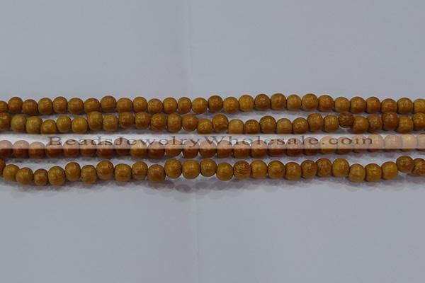 CNW02 15.5 inches 6mm round nangka wood beads wholesale