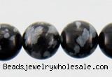 COB22 15 inches 6mm round snowflake obsidian gemstone beads wholesale