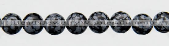 COB23 15 inches 8mm round snowflake obsidian gemstone beads wholesale