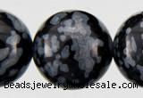 COB24 15 inches 10mm round snowflake obsidian gemstone beads wholesale