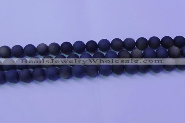 COB280 15.5 inches 10mm round matte golden obsidian beads wholesale