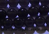 COB702 15.5 inches 8mm round ice black obsidian beads wholesale