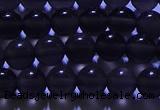 COB711 15.5 inches 6mm round ice black obsidian beads wholesale