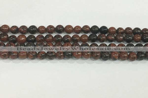 COB751 15.5 inches 6mm round mahogany obsidian beads wholesale