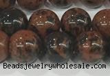 COB753 15.5 inches 10mm round mahogany obsidian beads wholesale