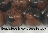 COB755 15.5 inches 14mm round mahogany obsidian beads wholesale