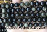 COB769 15.5 inches 12mm round golden obsidian beads wholesale