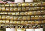 COBS08 15 inches 5*7mm heishi golden coral beads wholesale COBS08 15 inches 5*7mm heishi golden coral beads wholesale