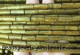 COBS11 15 inches 6*15mm tube golden coral beads wholesale COBS11 15 inches 6*15mm tube golden coral beads wholesale