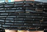 COBS18 15 inches 4*15mm tube black coral beads wholesale COBS18 15 inches 4*15mm tube black coral beads wholesale
