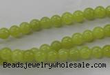 COJ102 15.5 inches 6mm round olive jade beads wholesale