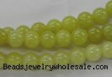 COJ103 15.5 inches 8mm round olive jade beads wholesale