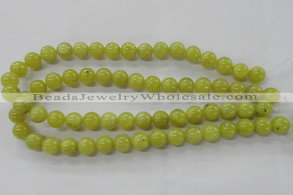 COJ105 15.5 inches 12mm round olive jade beads wholesale