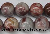 COJ207 15.5 inches 16mm round blood stone beads wholesale