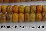 COJ611 15.5 inches 4*6mm rondelle orpiment jasper beads