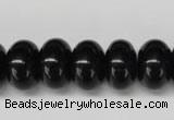 CON24 15.5 inches 10*16mm rondelle black onyx gemstone beads