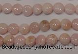 COP1011 15.5 inches 8mm flat round natural pink opal gemstone beads