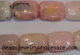 COP1034 15.5 inches 13*18mm rectangle natural pink opal gemstone beads