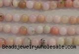 COP1060 15.5 inches 6mm round natural pink opal gemstone beads