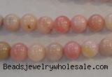 COP1061 15.5 inches 8mm round natural pink opal gemstone beads