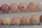 COP1063 15.5 inches 12mm round natural pink opal gemstone beads