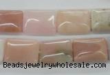 COP12 15.5 inches 13*18mm rectangle natural pink opal beads wholesale