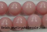 COP1216 15.5 inches 16mm round Chinese pink opal gemstone beads