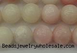 COP1227 15.5 inches 8mm round Chinese pink opal beads wholesale