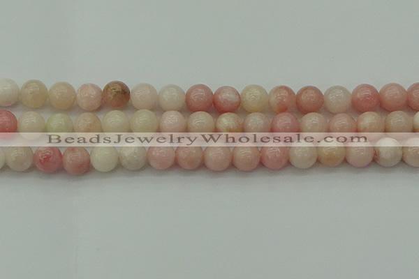 COP1227 15.5 inches 8mm round Chinese pink opal beads wholesale