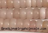 COP1237 15.5 inches 3.5*6mm rondelle Chinese pink opal beads