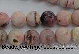 COP1252 15.5 inches 8mm round natural pink opal gemstone beads