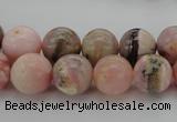 COP1254 15.5 inches 12mm round natural pink opal gemstone beads