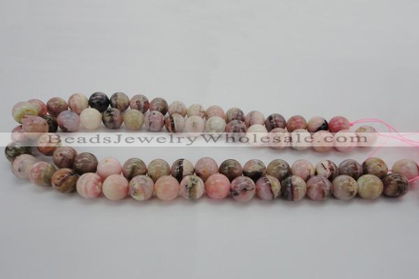 COP1254 15.5 inches 12mm round natural pink opal gemstone beads