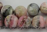 COP1255 15.5 inches 14mm round natural pink opal gemstone beads